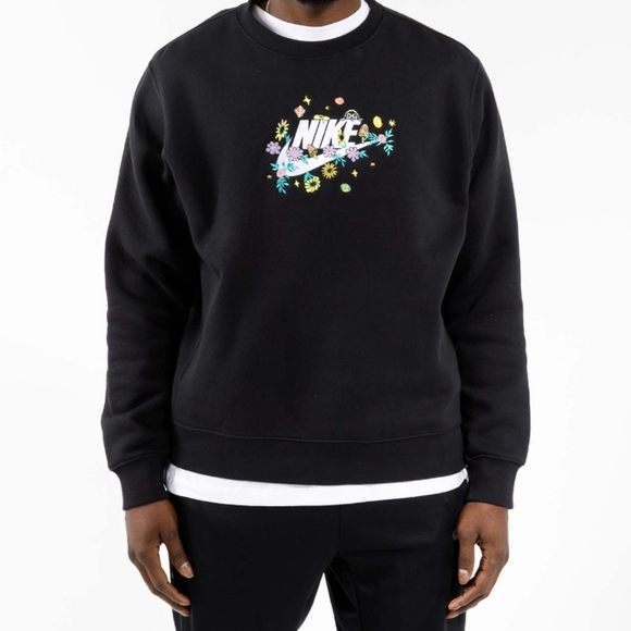 NWT Men's Nike NSW Club Graphic Logo Twist Sweatshirt - Picture 3 of 7